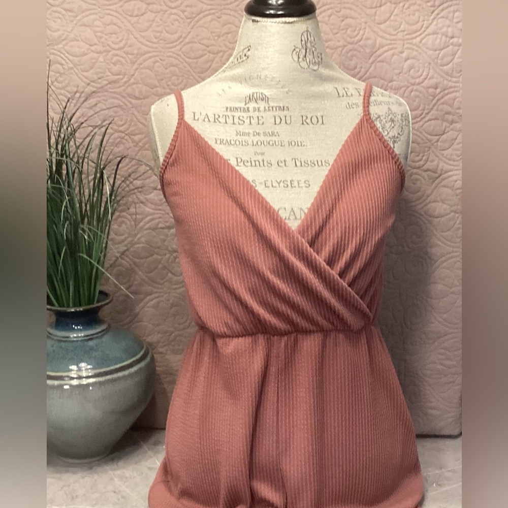 Rolla Coster Jumpsuit Large Mauve Ribbed